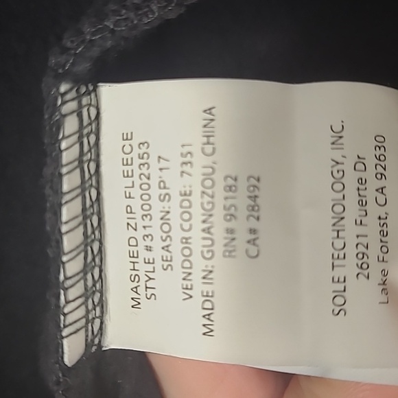 Mens large Altamont Mashed Zip Hood - Black - Picture 7 of 9